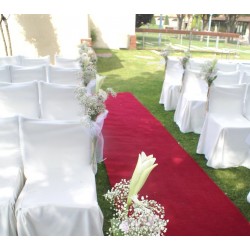 Montaje floral sillas en bodas