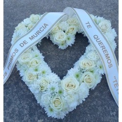 Cor blanc roses i margarides