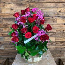 Centre de 25 roses llargues