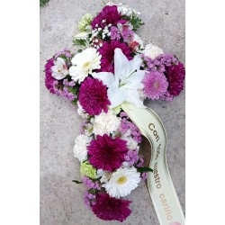 Cruz flor variada