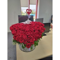 Cor de 100 roses vermelles