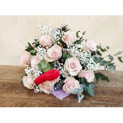 Ram de roses color rosa